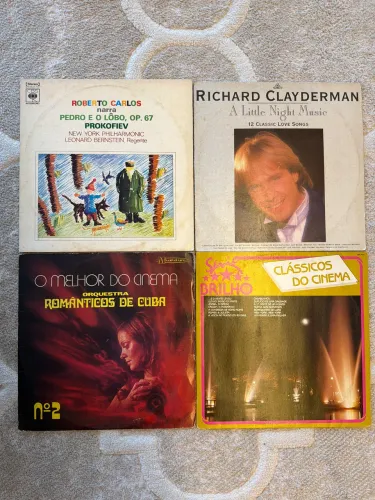Vinil  Instrumental e Trilhas de Cinema - Lote com 4 LPs