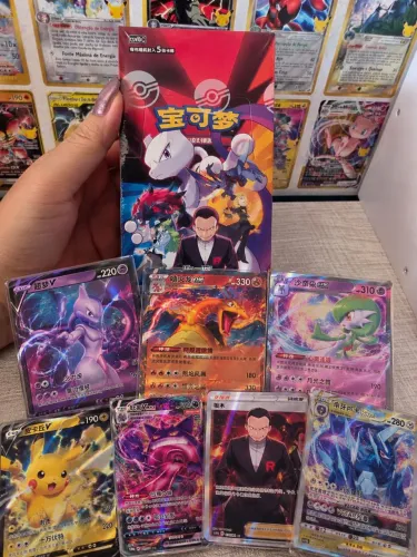 BOX POKÉMON CHINESA LACRADA | 75 CARTAS - 15 BOOSTERS! ?<br>