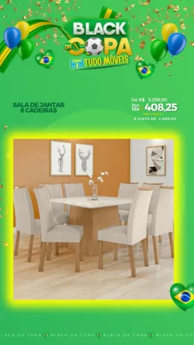 SALA DE JANTAR 8 CADEIRAS