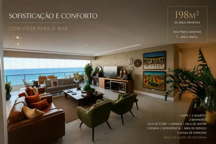 Apartamento para venda com 198 metros quadrados com 3 quartos