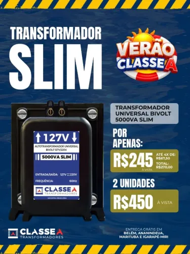 auto transformador 5.000 slim promoçao entrega gratis