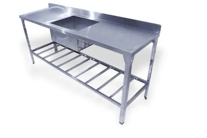 Ac bancada de pia 190x70 inox