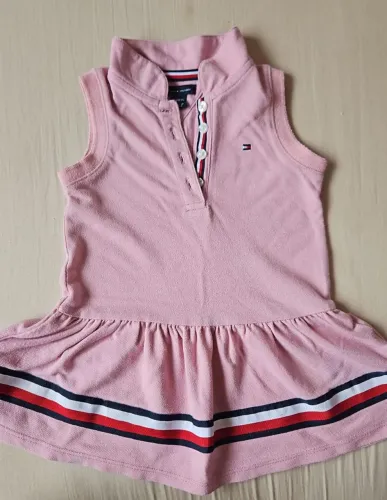 Vestido Polo Infantil Tommy Hilfiger Classico Confortavel<br>