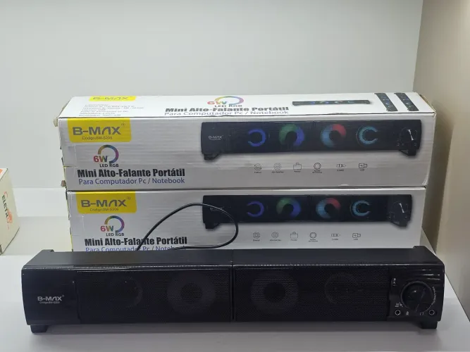 Caixa de Som SoundBar RGB TV/PC.