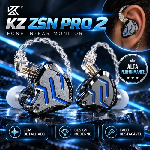KZ ZSN PRO 2 - Lacrado<br><br>R$ 160,00<br><br>QUALIDADE