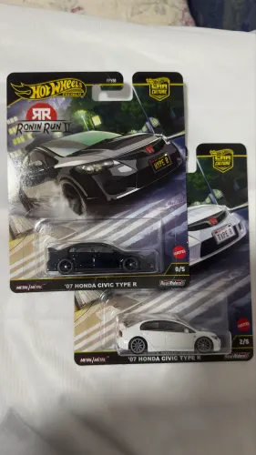 Hot Wheels Premium Honda Civic Type R Chase Ronin Run 2025 Preto