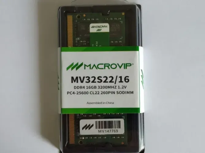 Memória Ddr4 notebook 16gb 3200mhz Macrovip - lacrada