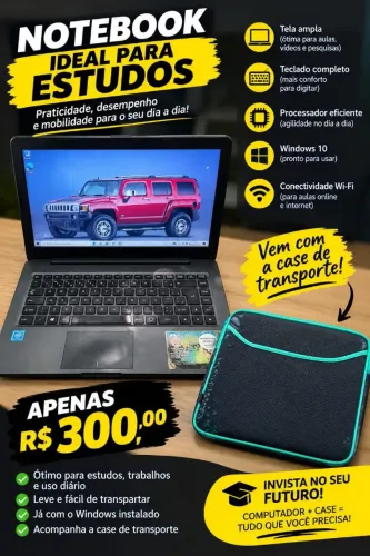 Vendo notebook positivo ideal para estudos