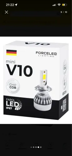 Par lâmpada super led v10 H11