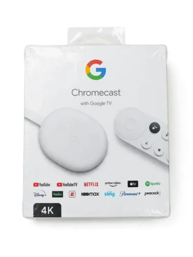 Chromecast com Google tv 4k original Novo lacrado controle de voz pronta entrega!