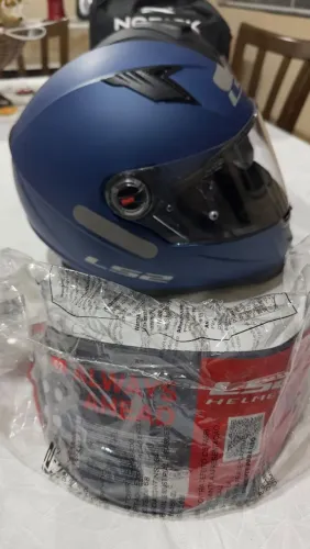 Capacete LS2 tam 62 com viseira transparente + viseira escura