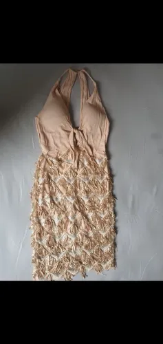 Vestido Colcci tam P Rose com tule bordado em paete