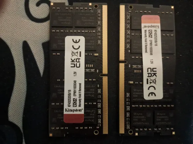 PENTES DE RAM PARA NOTEBOOK kisngstom fury 2x16gb 3200mhz PARA SAIR LOGO