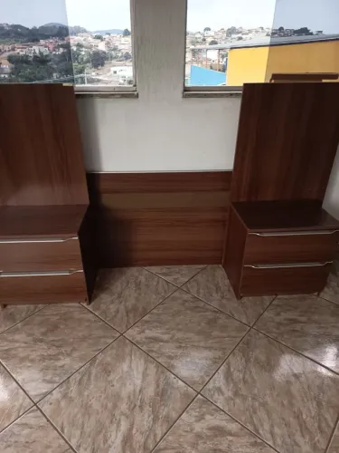 Cabeceira cama casal com criado