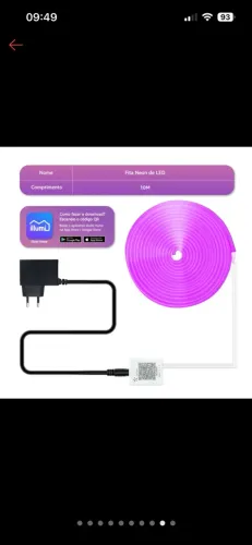 Fio led neon