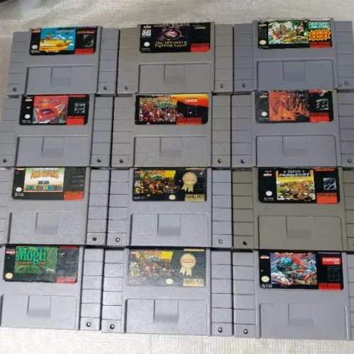cartuchos super nintendo 45 vai ate 450