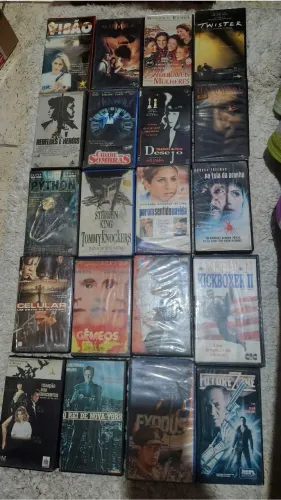 Lote com 20 Fitas VHS diversos 