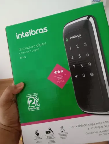 Fechadura Digital de Sobrepor Touch Screen FR 101 Preta Intelbras