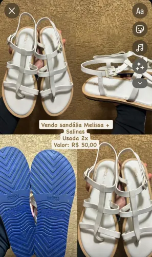 Sandália marca Melissa 