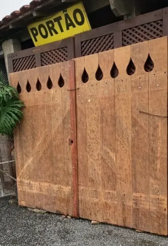Portão de assoalho de Ypê garagem