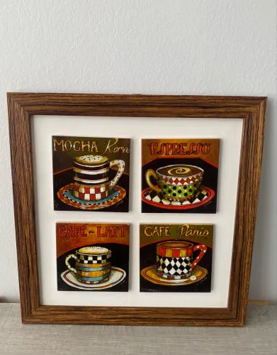Quadro café 32 X 32