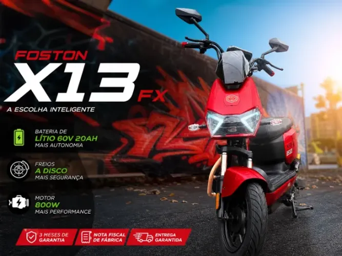 Foston X13 FX - Mobilidade Inteligente e Estilo