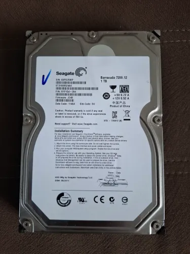 HD Sata Seagate 1TB.