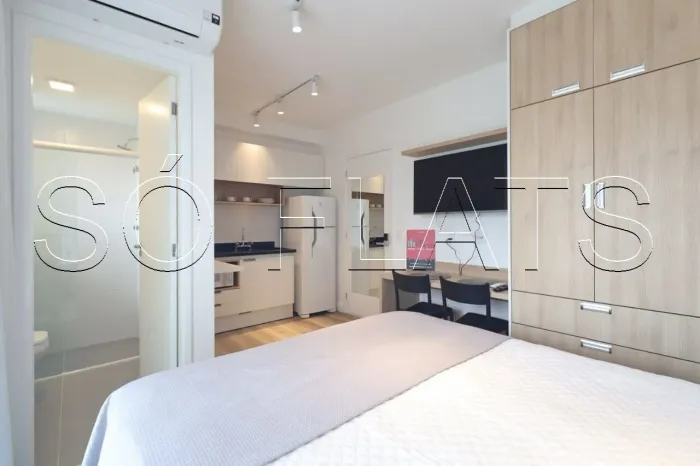 Apto estilo Studio disponível para locação no bairro de Pinheiros ele contém 24m² e 1 dorm