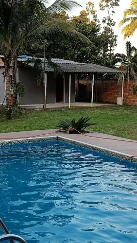 Sítio C/piscina/casa/área gourmet e internet 