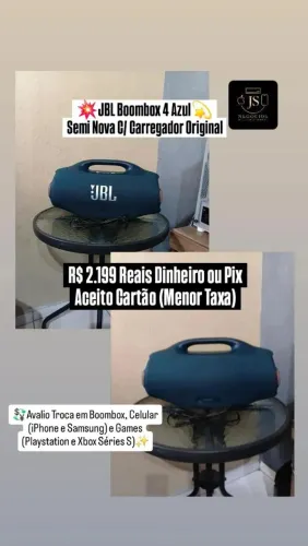 JBL Boombox 4 Semi Nova
