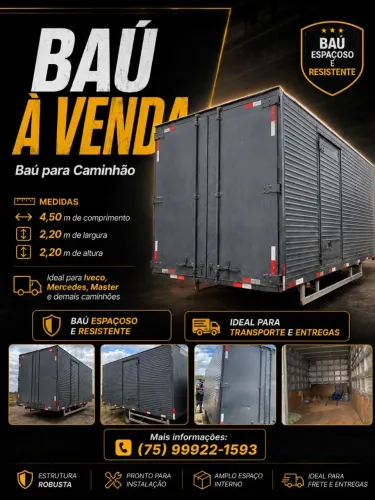 Baú para Caminhão 3/4