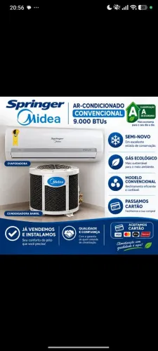 Ar condicionado, convencional já instalado 