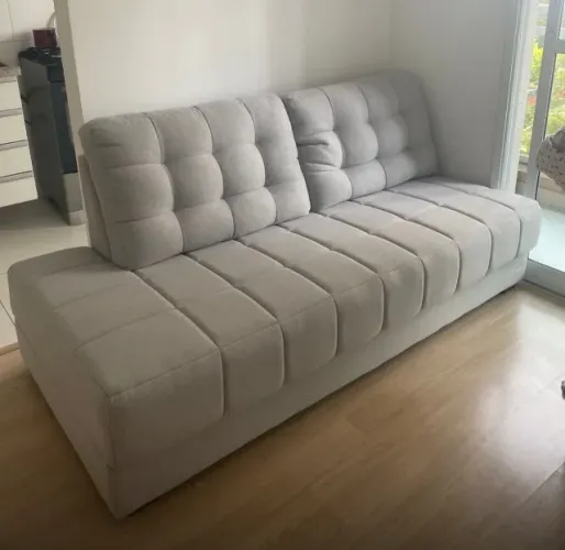 SOFÁ 3 LUGARES MODULAR CINZA
