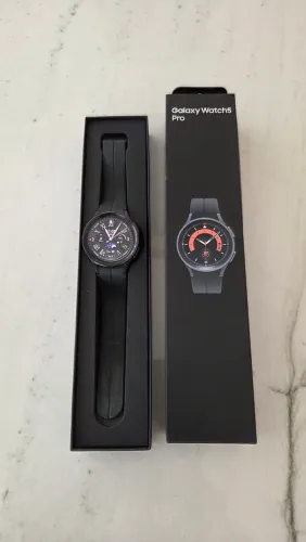 Samsung Galaxy Watch 5 Pro 45mm Bluetooth Preto Titânio Completo com Caixa