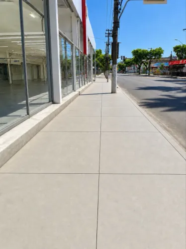 Concreto polido para calçadas, galpões etc..