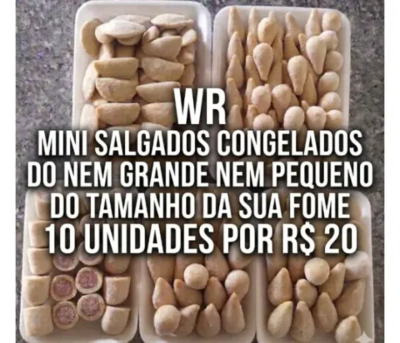 Prá vc que gosta de um salgado muito saboroso e gostoso agora e sua chace de Conhecer