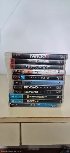 Jogos de PS3 e PS4 
