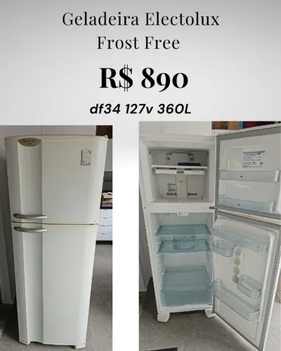 Geladeira Electolux df34 frost free127v 360L