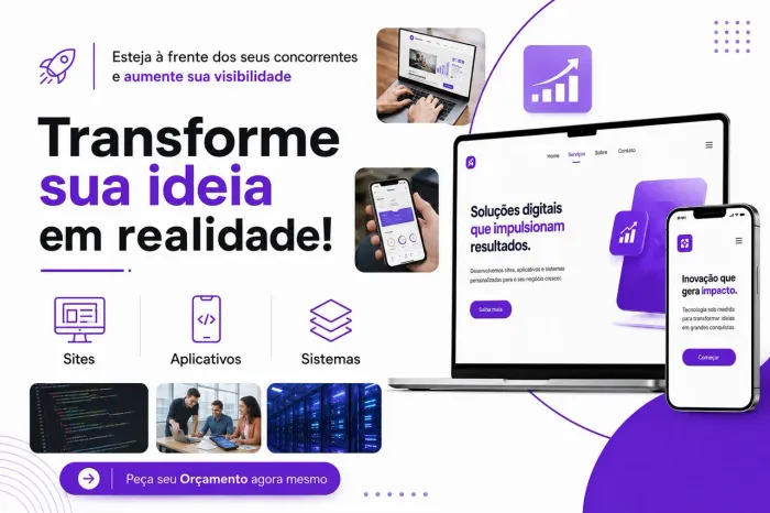 Criamos Site ou App para seu negócio 