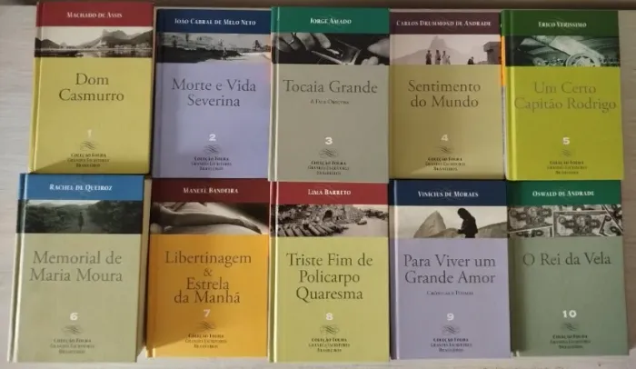 Coleção Folha - Grandes Escritores Brasileiros (completo em 20 livros)