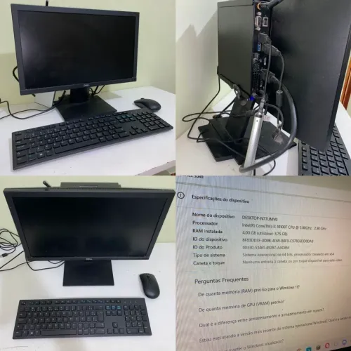 Vendo Mini computador Dell com i3 10100T. SSD de 1200