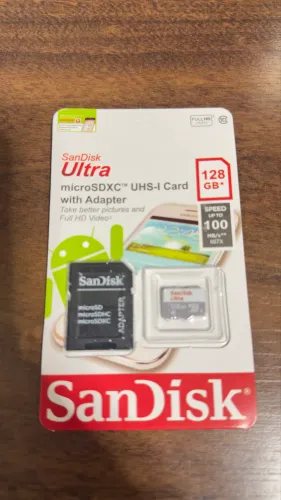 Cartão de memória microsd Sandisk Ultra 128GB