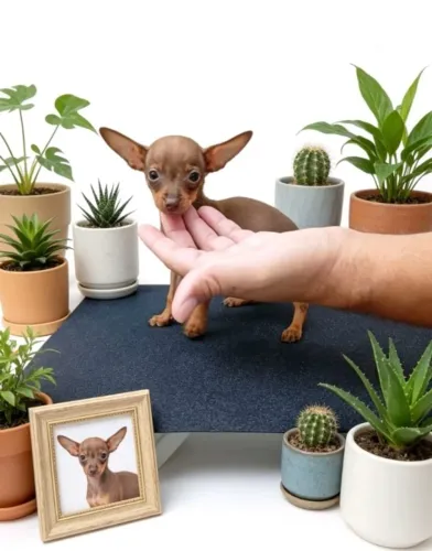 Filhote Pinscher raça pura