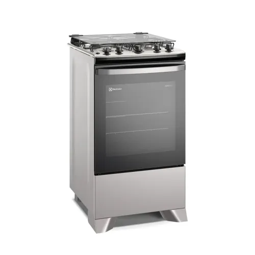 Fogão Electrolux 4 bocas Efficient com PerfectCook Prata (FE4IS)
