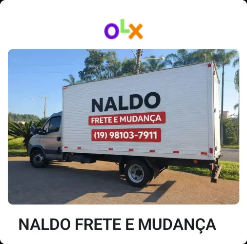 Naldo frete e mudança-carreto e mudança  limeira região 