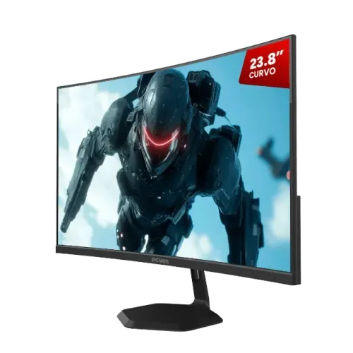 Monitor Gamer Pcyes Quartzo Q23C 23.8" Curvo Fhd Va 100Hz 5Ms Hdmi/Vga Freesync Black Vulc