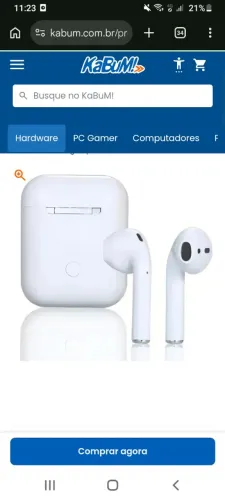 Fone de ouvido bluetooth 