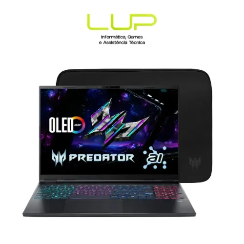 (LOJA) Notebook Gamer Predator Oled Ultra 9 275HX + Rtx 5070Ti, 32Gb de ram  -  Novo 