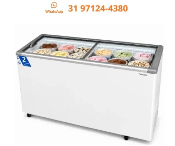 Freezer Horizontal Tampa de Vidro 503 Litros Fricon