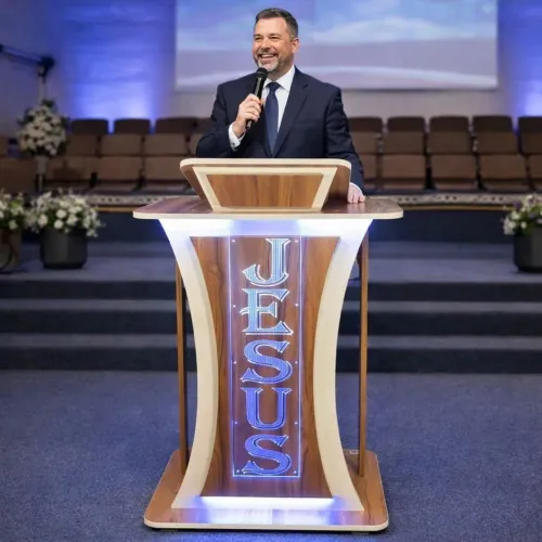 PÚLPITOS PARA IGREJA - LARA DESIGN ARTIGOS EVANGÉLICOS 